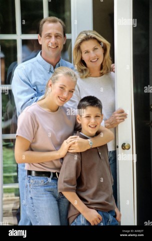 Tutti famiglia americana Foto stock - Alamy